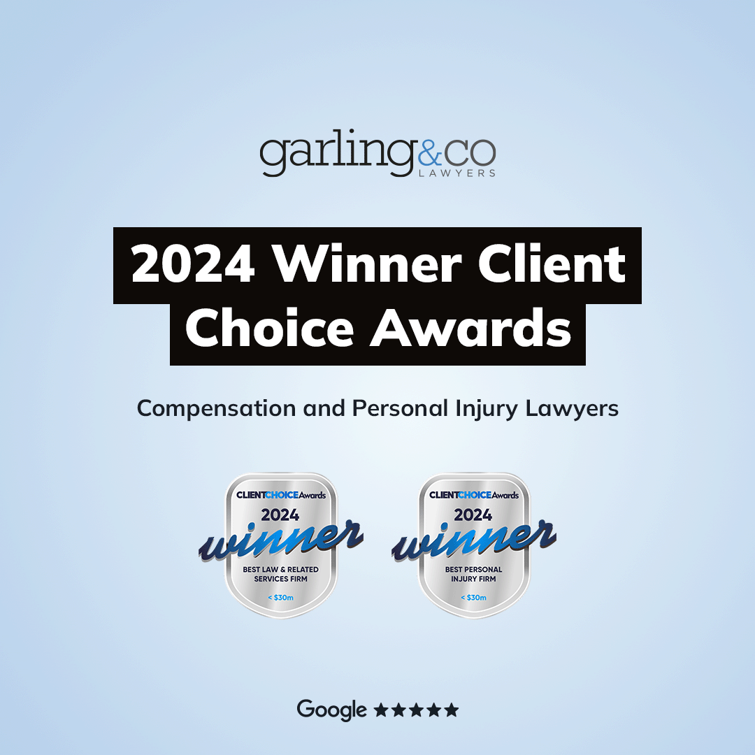 2024 client choice award winner best personal injury firm garling and co